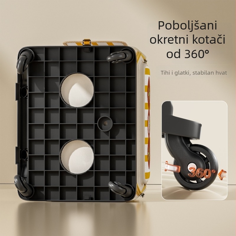 Nosič za kućne ljubimce s kotačićima, dizajn svemirske kapsule, velika kapaciteta, za mačke i manje pse do 7 kg