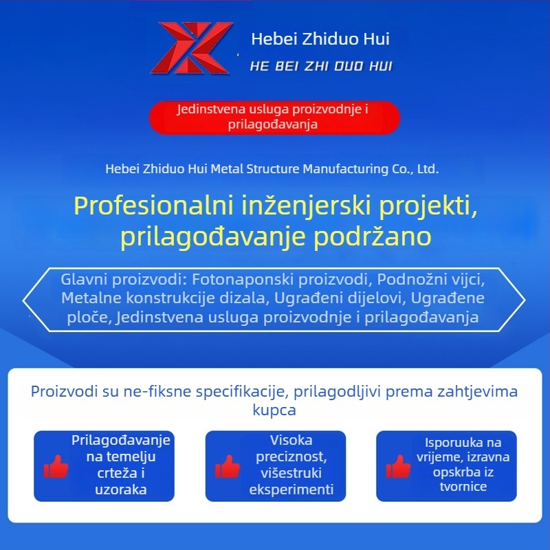 Nerđajući čelični ekspanzijski vijci s galvanizacijom, unutarnji ekspanzijski mehanizam, M8/M10 inženjerski pričvrsni elementi