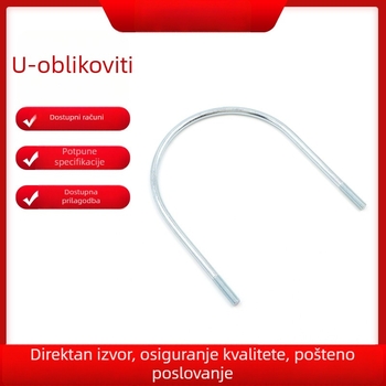 Nerđajući čelik U-vijak, toplo pocinčani držač cijevi, metalni hardver, nestandardni vijak, može se obraditi