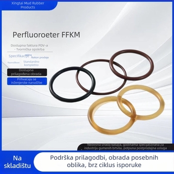 Perfluoroelastomer O-prsten FFKM/FFPM, otporan na visoke temperature do 350°C, otporan na organska otapala