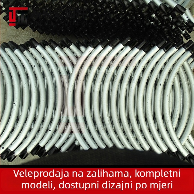 Vijci za metrosegmentne segmente, toplinski pocinčani lukasti vijci sa šesterokutnom glavom i prirubom