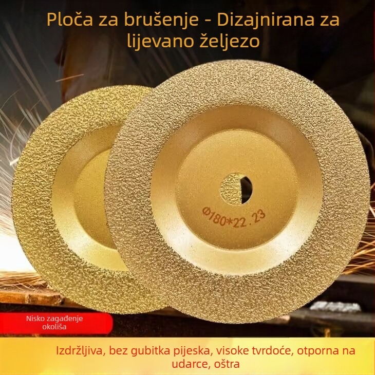 Dijamantni disk za brušenje lijevanog željeza i metala, plošni 100 mm