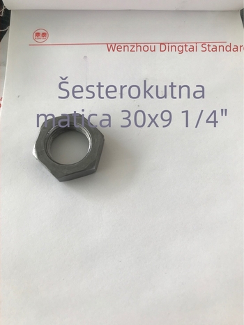 Galvanizirani šesterokutni matični vijak za stezanje, prirodna boja, navoj 2/1-14, klasa 4.8