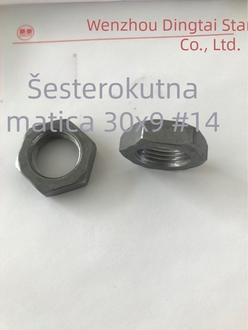 Galvanizirani šesterokutni matični vijak za stezanje, prirodna boja, navoj 2/1-14, klasa 4.8