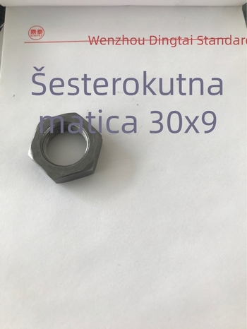 Galvanizirani šesterokutni matični vijak za stezanje, prirodna boja, navoj 2/1-14, klasa 4.8