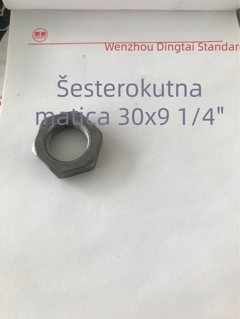 Galvanizirani šesterokutni matični vijak za stezanje, prirodna boja, navoj 2/1-14, klasa 4.8