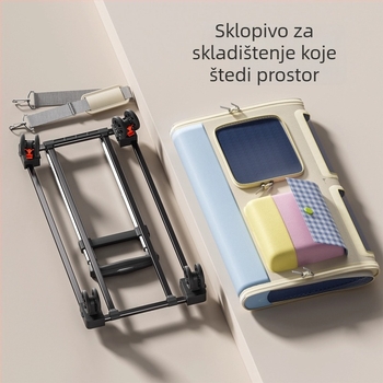 Torba za putovanje mačaka, prijenosna za dvije mačke, velika kapaciteta za kućne ljubimce, torba s kotačićima
