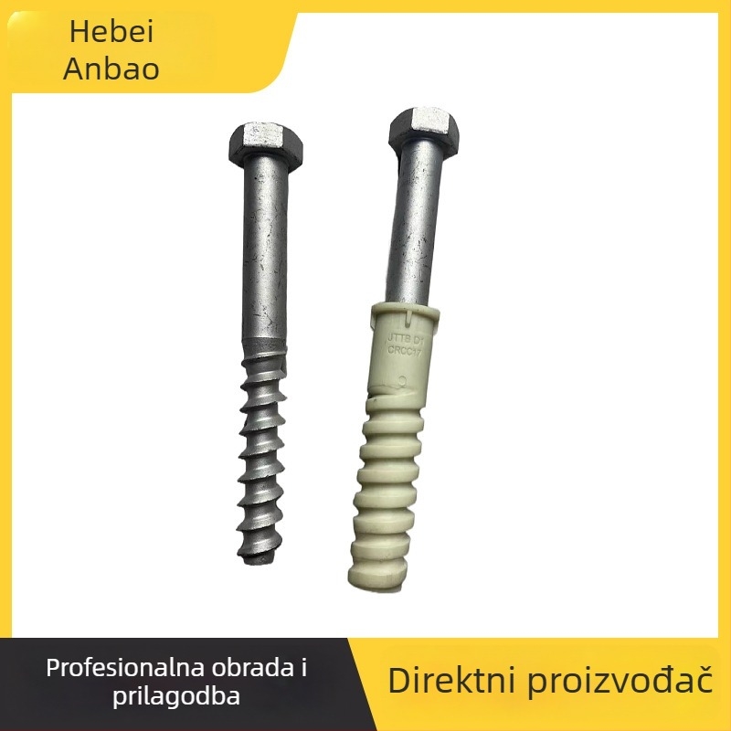 Spiralni čavao za šinu S1 – vijak za sidrenje tipa WJ-8A
