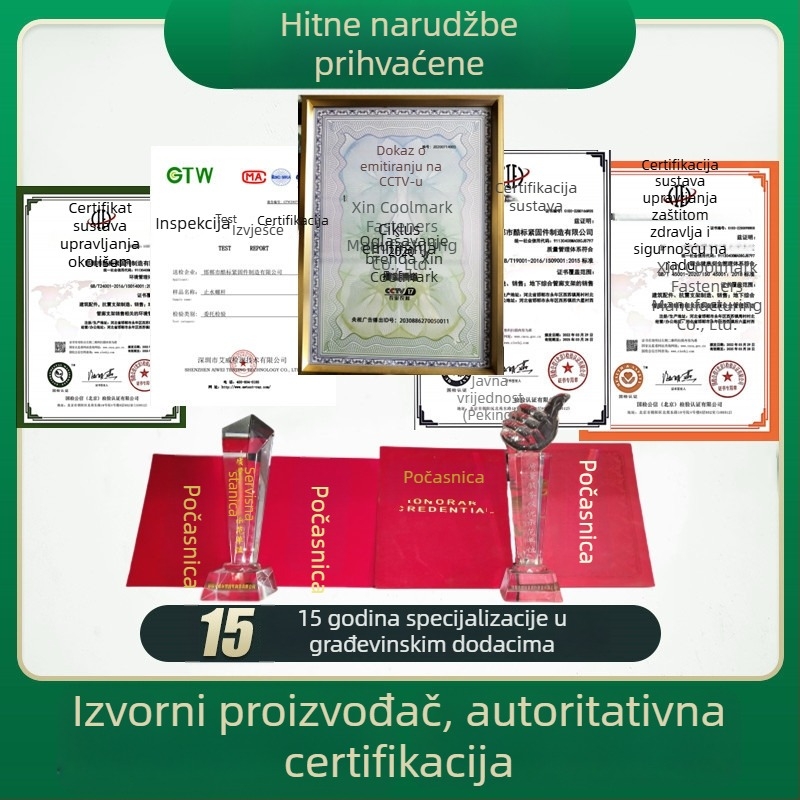 Sidra za pričvršćivanje 7- i 9-oblik (Q235B), kapica kišobrana, zavareno pločice noge, nožna kavez