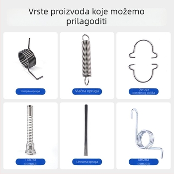 Prilagođena nehrđajuća čelična kompresijska opruga za male kućanske uređaje, precizna opruga za vraćanje i torzijska opruga