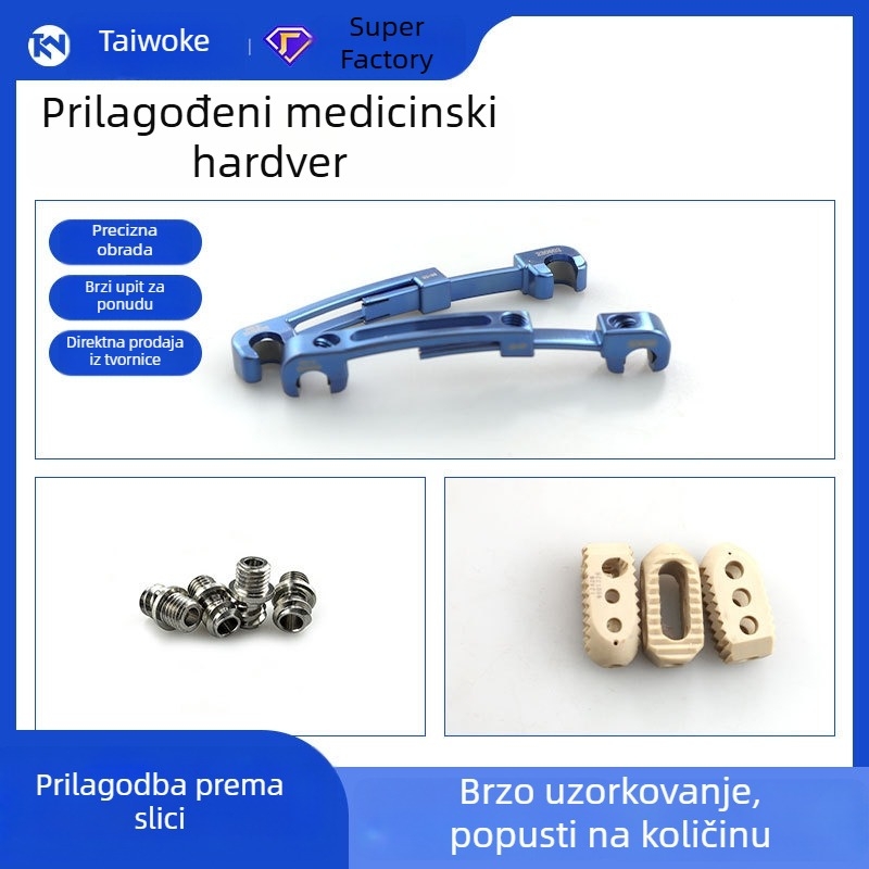 Prilagođeni nestandardni vijci i matice za petosni CNC centar obrade, dijelovi od nehrđajućeg čelika 304