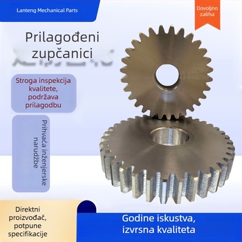 Industrijski zupčanici po narudžbi s tvrdom zubnom površinom, zupčanici od čelika 45, teški nestandardni mali zupčanici