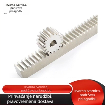 Nestandardni dijelovi prijenosa od 304 nehrđajućeg čelika: zupčasta šina, ravna zupčasta šina, vodilica tračnice, nagib CNC zupčasta šina, prilagodba