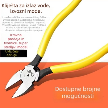 Japanske industrijske kliješta s offsetom, krom-vanadijev čelik, električne i elektronijske kliješte, za rezanje žica, malo