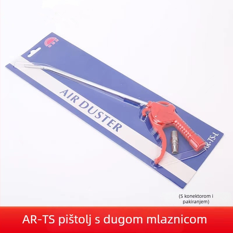 AR-TS/AR-TS-L pneumatski pištolj za ispuštanje prašine, aluminijska cijev, plastična ručka, 8 mm ulaz, za tokare i CNC strojeve