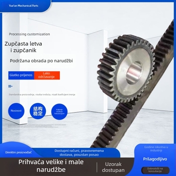 45# čelična industrijska zupčasta letva, visoka preciznost, nestandardno brušena zupčasta letva s ravnom vodilnom tračnicom