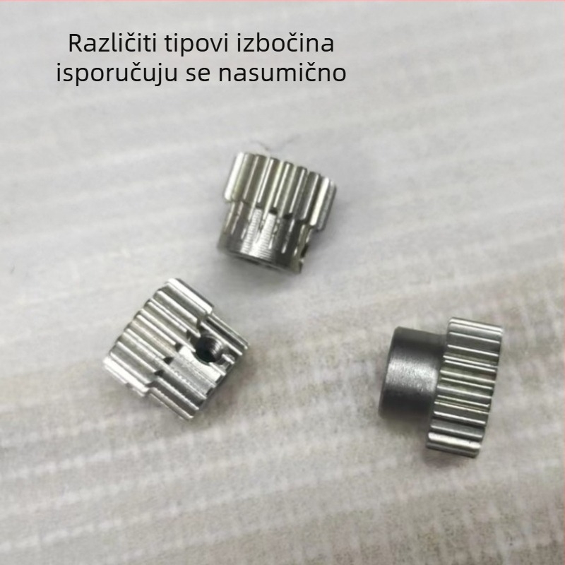 Nehrđajući čelični cilindrični ravno-zupčasti zupčanik, modul 0,5, 16–40 zuba