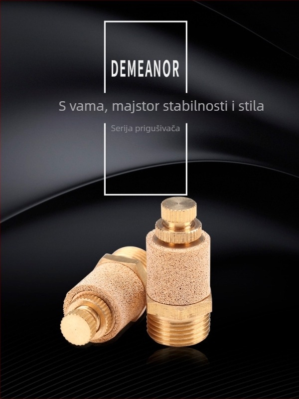 Bakreni elektromagnetni ventil s tlumiteljem zvuka i podesivim protokom, SL priključak
