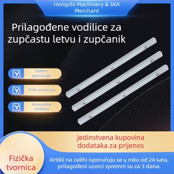 Prilagođena zupčasta šina i vodilica, čelik №45, precizna obrada za CNC opremu