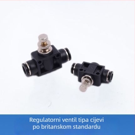 Pneumatski spoj SA1/4 za cijev s throttling ventilom – regulacija protoka i brzine SA8, ravna cijev SU1/2