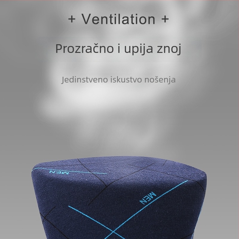 Muške bokserice s personaliziranim printom, srednje visine, antibakterijske, prozračne, za sve sezone, veće veličine