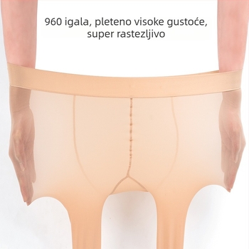 Ženske pantyhose s čeličnim vlaknom za oblikovanje, za proljeće i jesen, prozračne, nevidljive, s protukliznim točkicama na podnožju stopala