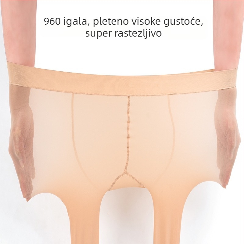 Ženske pantyhose s čeličnim vlaknom za oblikovanje, za proljeće i jesen, prozračne, nevidljive, s protukliznim točkicama na podnožju stopala