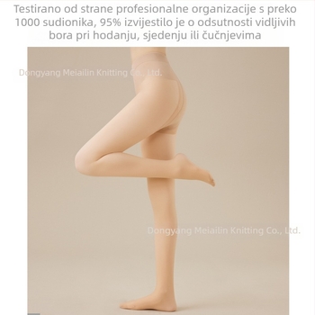 Ženske hulahopke s flis podstavom, dvostruki sloj, odvojiva nude podstava, crne prozirne