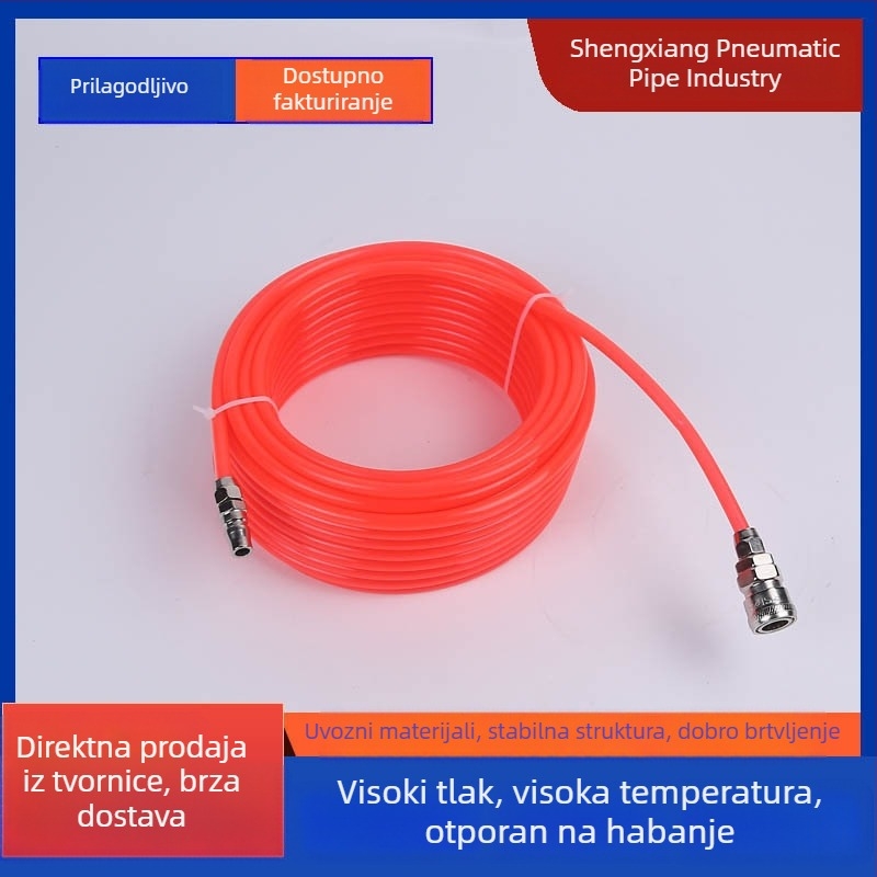 PE pneumatska ravna cijev za kompresor s brzim priključkom, visok tlak