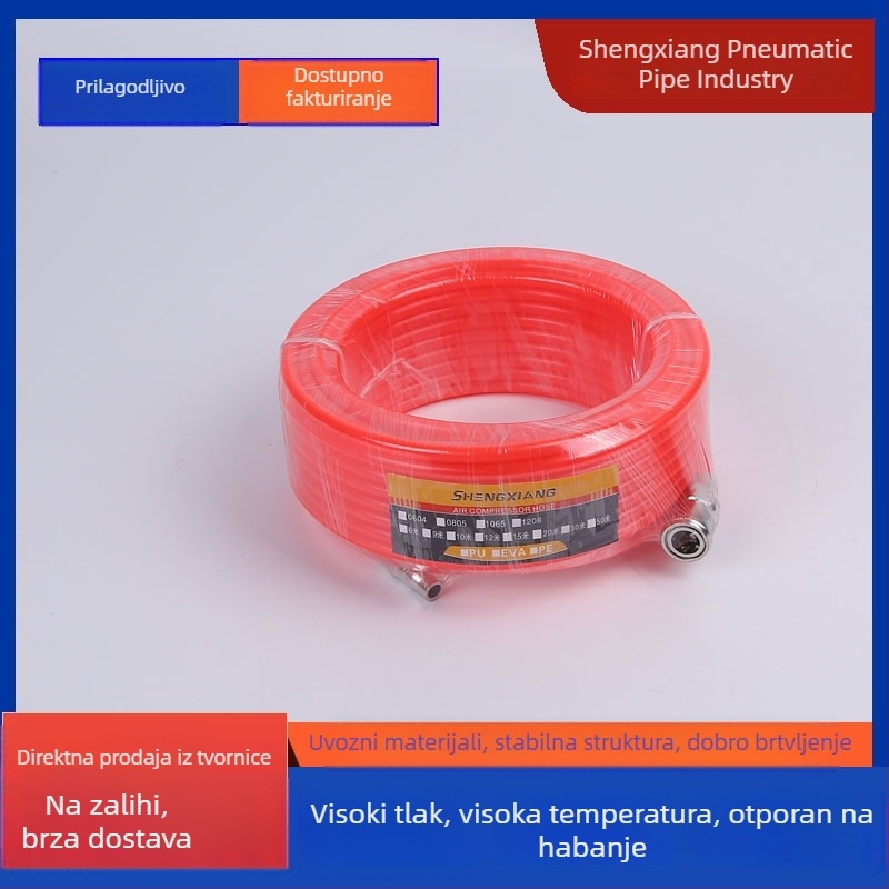 PE pneumatska ravna cijev za kompresor s brzim priključkom, visok tlak