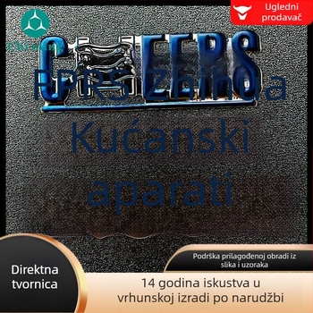 3D mekani plastični natpis - PVC pločica, prilagođeni logotip, logotip od imitacije metala