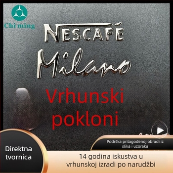 3D mekani plastični natpis - PVC pločica, prilagođeni logotip, logotip od imitacije metala
