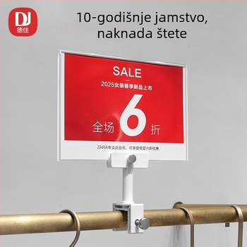 Natpisi za izlaganje na policama i cijene, akrilne naljepnice za trgovine odjećom