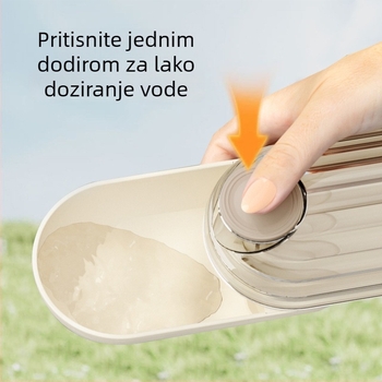 Prijenosna posuda za kućne ljubimce – voda i hrana, za pse i mačke, kapacitet 280 ml vode / 120 ml hrane