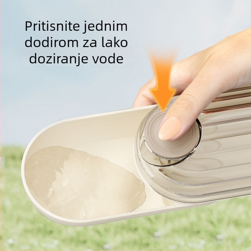Prijenosna posuda za kućne ljubimce – voda i hrana, za pse i mačke, kapacitet 280 ml vode / 120 ml hrane
