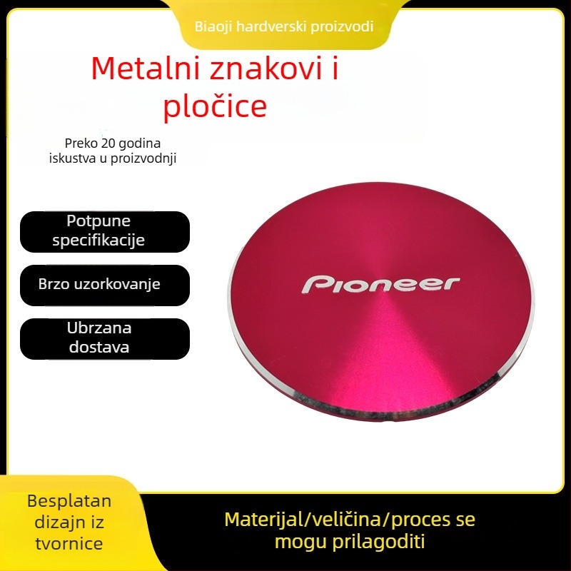 Ploča za identifikaciju od nehrđajućeg čelika za elektroniku i namještaj, otporna na habanje i vodootporna, lasersko graviranje