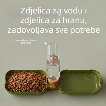 Sklopiva boca za vodu za pse, prenosna, s velikim kapacitetom, za aktivnosti na otvorenom