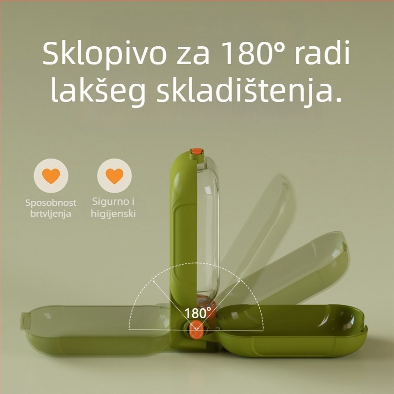 Sklopiva boca za vodu za pse, prenosna, s velikim kapacitetom, za aktivnosti na otvorenom