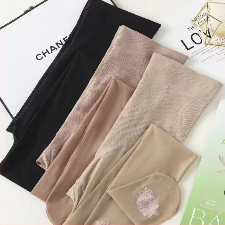 Crne ženske pantyhose u plus veličini, otporne na uvlačenje, udoban pristajanje, tanke ljetne pantyhose, efekt sužavanja