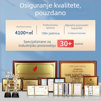 Metalna oznaka za strojeve od nehrđajućeg čelika – sitotisk logotipa, štancanje, otporna na koroziju, pločica od cinka i aluminija
