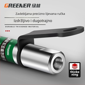 Green Forest visokotlačna pištolj za mazivo – ručni tip s kopčom, samouzključavajuća pneumatska glava, komplet za punjenje