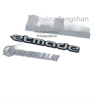 ABS plastični automobilni znak s 3D brojevima, elektroplatinirani logo, stražnji znak, dvodijelni metalni znak, prilagođeno nacrtima