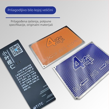 Prilagođena pločica od nehrđajućeg čelika, znak od bakar-aluminijske legure, bez bušenja, indikator, sitotisak, UV ispis, reflektirajući