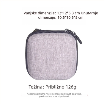 EVA tvrda futrola za filtre i leće, organizator s 7 pretinaca za digitalnu opremu, prilagodljivo pakiranje za 3C elektroniku.