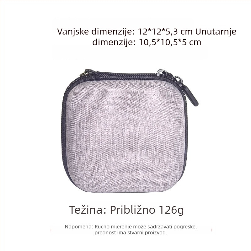 EVA tvrda futrola za filtre i leće, organizator s 7 pretinaca za digitalnu opremu, prilagodljivo pakiranje za 3C elektroniku.