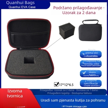 Tvornice prilagođena EVA torba za pohranu i EVA kutija za pohranu, za 3C kablove i tvrdi disk, mala veličina, DIY spužvasta torba
