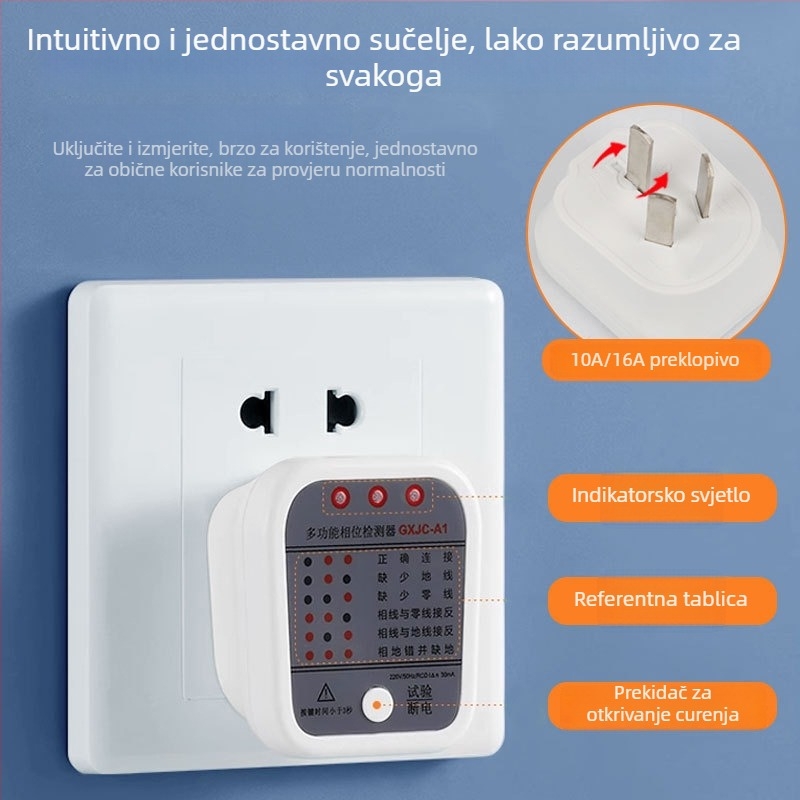 Set alata za inspekciju kuće s elektrikarskim čekićem i kutijom alata, za predaju završene ili roh kuće