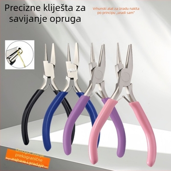Kliešte za navijanje žice precizne kontrole za DIY ručni nakit, duljina 4,5 inča, alat s 9 igala za navijanje žice od zlata, srebra, bakra i željeza