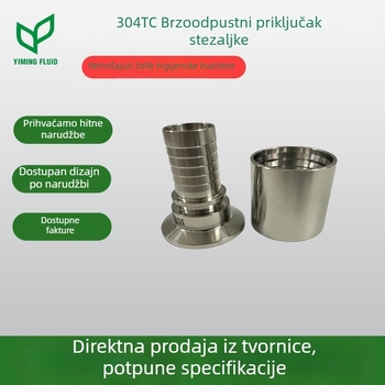 Nehrđajući čelik 304TC brzi otpuštajući spojnik za krimpanje Ø25 mm