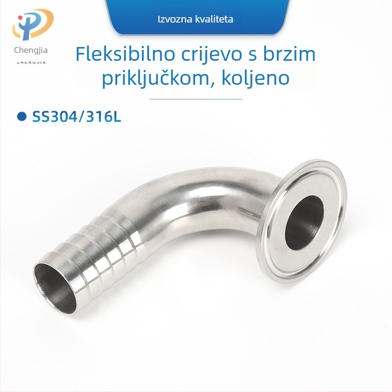 90° koljeno crijeva od nehrđajućeg čelika SS304/SS316L